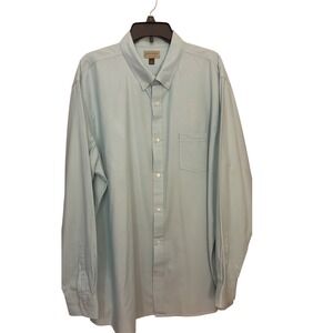 Sonoma Life Style Mens XXL Button Down Long Sleeve Shirt mint green LN